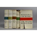 Five Volumes of Churchill's The Second World War, Condition Issues to Dust Jackets