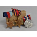 A Set of Three WWII Medals to comprise 1939-45 Star, Burma Star and a War Medal 1939-45 with