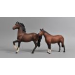 Two Beswick Ponies, Matt Brown