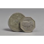A c.1916-1917 Ottoman Empire 40 Para Coin Together with a c.1922-1936 Egyptian 2 1/2 Milliemes Coin