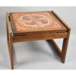 A Late 20th Century Tile Topped Table, 54.5x40cms High
