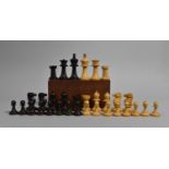 A Mid 20th Century Chess Set, Kings 8.5cm High