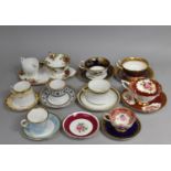 A Collection of Various Cabinet Cups and Saucers to comprise Aynsley Paragon, Royal Albert Old