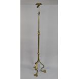 An Arts and Crafts Standard Lamp in the Manner of Benson, Square Section Stand on Tripod Supports to