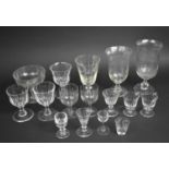 A Collection of 19th Century and Later Etched and Plain Glassware to Include Celery Jars etc