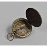 A Reproduction Brass Pocket Compass, as Made by Ross of London, 4.5cm Diameter