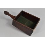 A 19th Century Mahogany Offertory Box, 34.5cms Long