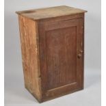 A Late 19th Century Stained Pine Cabinet, 56cm wide and 83cm high