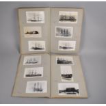 Two Scrapbooks Containing Approx 318 Postcards and Photos of Early Tall Ships