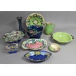 A Collection of Various Lustre Ceramics to comprise Examples by Mailings, Burleigh Ware Kingfisher