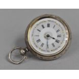 A Silver Cased Ladies Open Faced Pocket Watch, Birmigham Hallmark