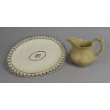 A 18th/19th Century Wedgwood Creamware Basket Oval Plate Together with a Don Pottery Creamware