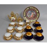 A Collection of Various English and Continental Ceramics to comprise Gilt Decorated Tea Set,