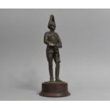 A Bronze Effect Study of a Household Cavalry Officer by Peter Hicks, 27cms High