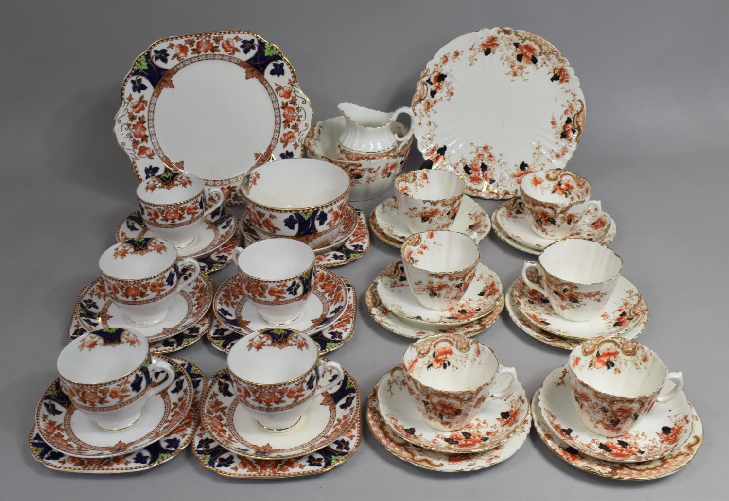 Two Imari Pattern Tea Sets to include Edwardian Example