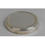 A Sterling Silver Jar Lid, Birmigham Hallmark