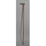 A Silver Mounted Ladies/Childs Riding Crop or Whip, 75cms Long