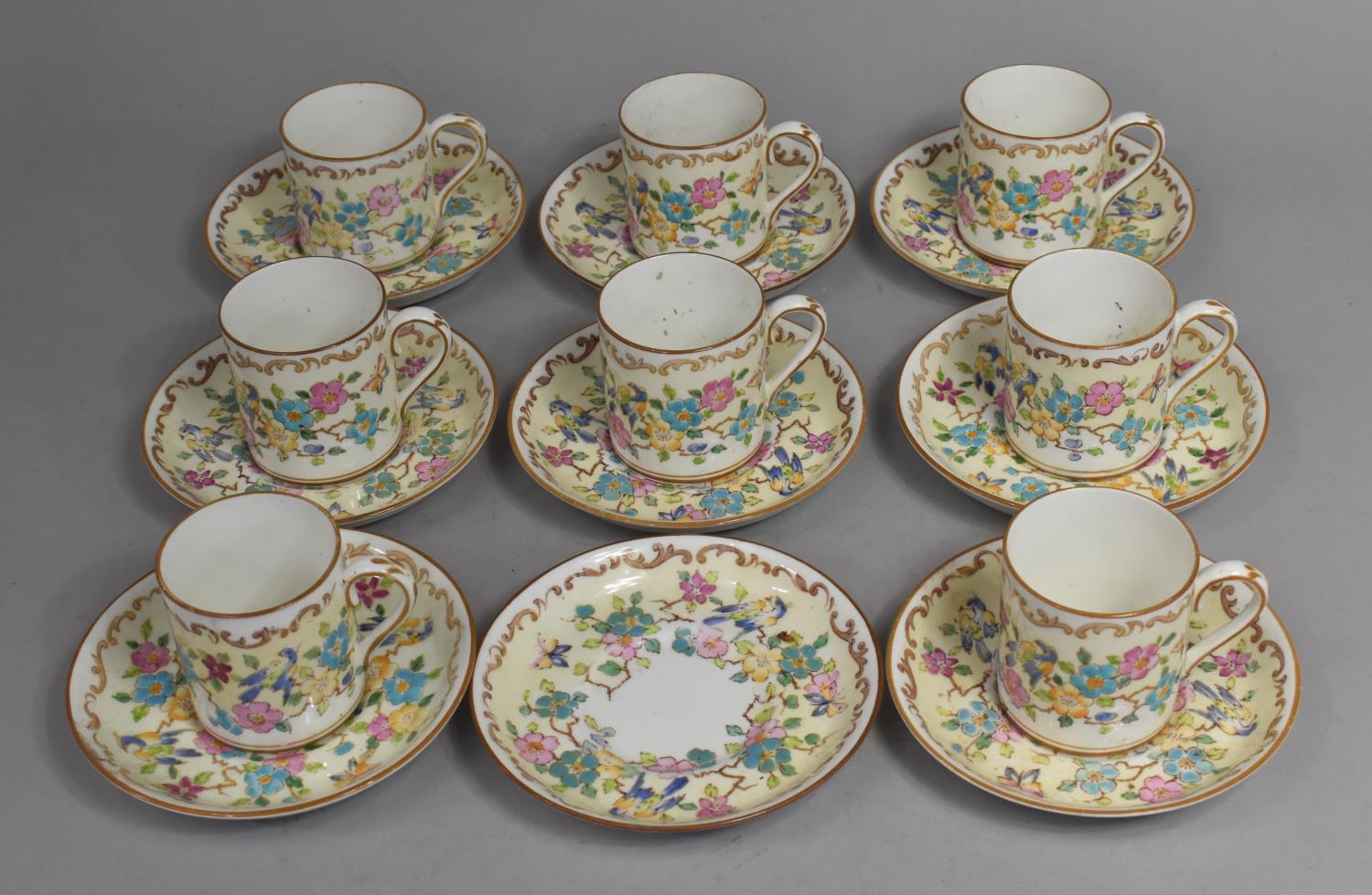 A Crown Staffordshire Coffee Set together with a Queen Anne Parisienne Tea Set Etc