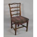A 19th Century Pierced Ladder Back Side Chair