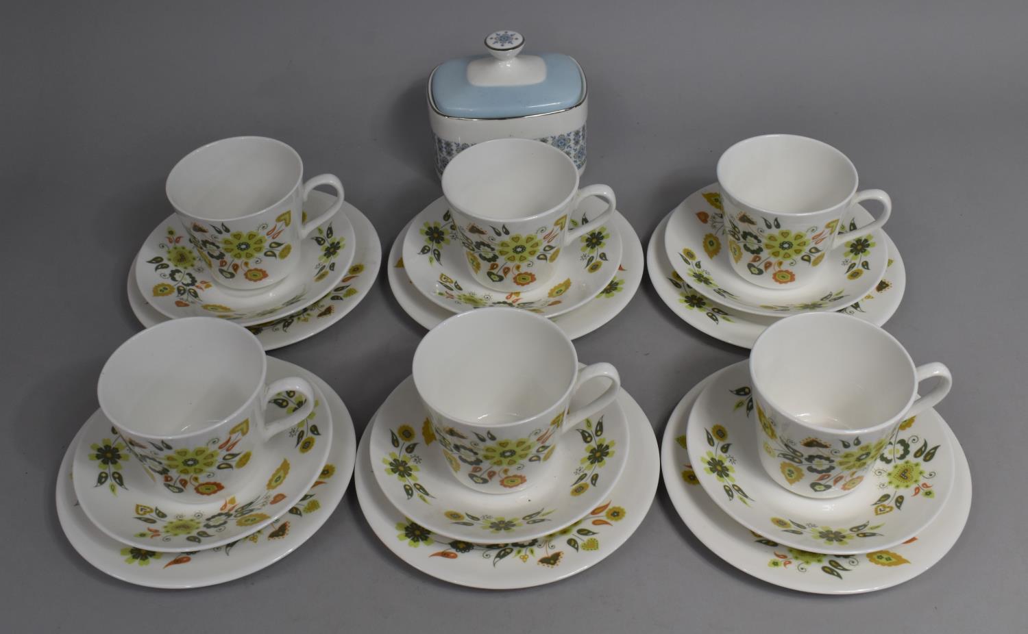 A Crown Staffordshire Coffee Set together with a Queen Anne Parisienne Tea Set Etc - Image 2 of 2