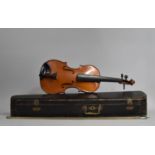 A Late 19th/Early 20th Century Violin Requiring a Little Attention and Restringing Together with