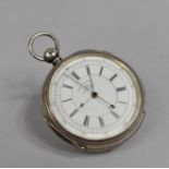 A Silver Mounted Chronograph Lever Pocket Watch, Chester Hallmark for 1880, Jesse Hallam