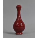 A Reproduction Chinese Sang De Boeuf Bottle Vase, Seal Mark to Base, 17.5cms High