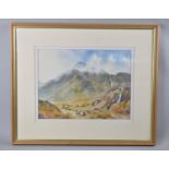 A Framed Watercolour by Richard Haslam, Ben Buie, Mull, 32x24cms