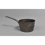 A Silver Plated Novelty Spirit Warmer in the Form of a Saucepan by Hukin and Heath