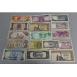 A Collection of Foreign Banknotes to Include Egypt, Philippines, Nigeria, Swiss etc, 15 in Total