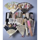 A Collection of Various Vintage Spanish Fans