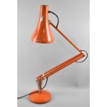 A Vintage Orange Painted Anglepoise Lamp