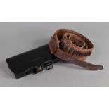 An American Leather Belt with 22 Ammunition Loops by Hunter Company Together with a Leather