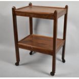 A Mid 20th Century Oak Two Tier Trolley, 50cms Wide