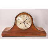 A Mid 20th Century Napoleon Hat Mantel Clock, 47cms Wide