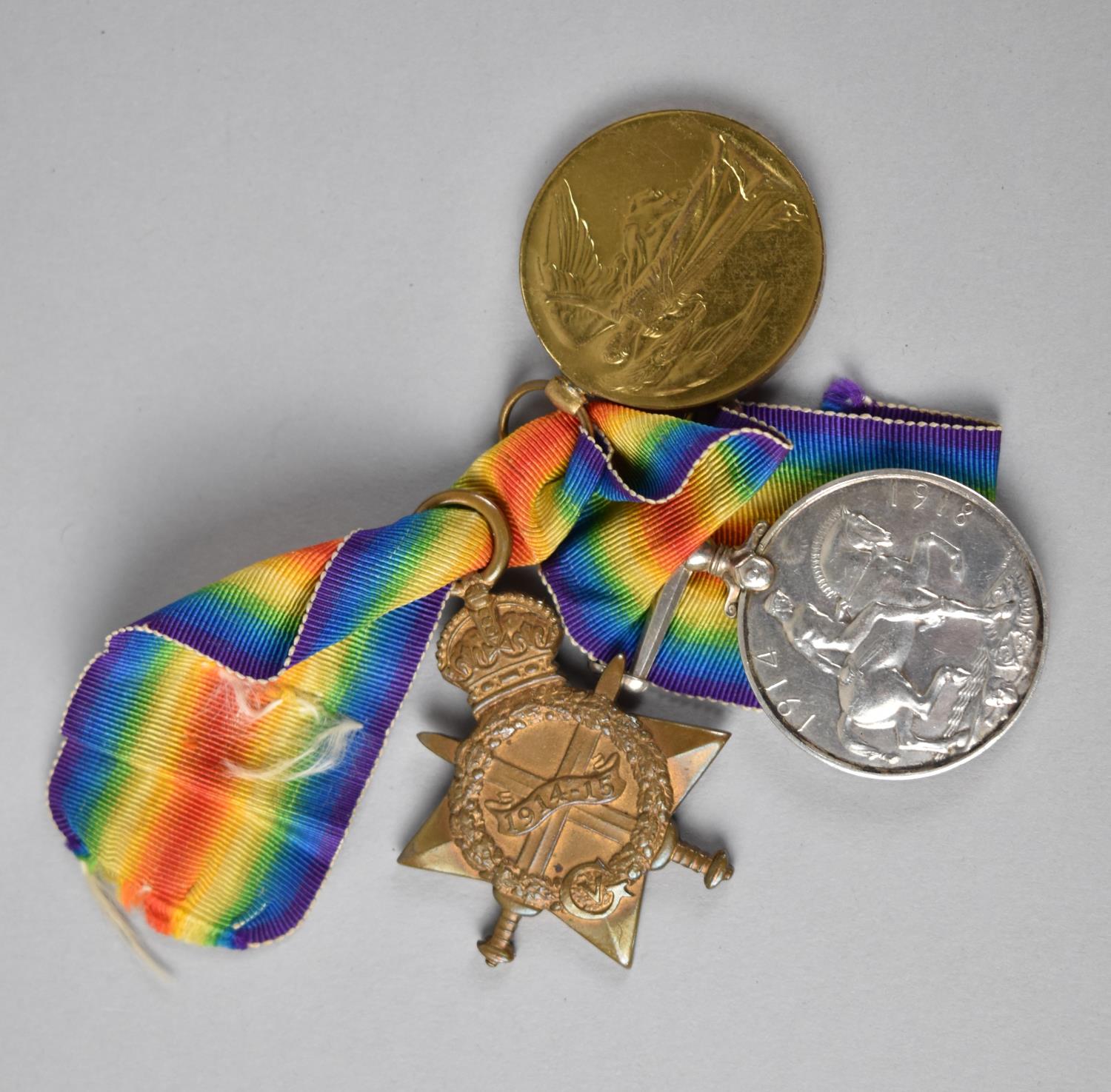 A Set of Three WWI Medals Awarded to JW Kydd, Army Service Corps, No M2 098780