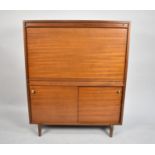 A Mid 20th Century Fall Front Hall Bureau with Sliding Doors to Cupboard Base by Multiwidth, 84cm