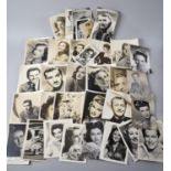 A Large Quantity of Publicity Photographs and Postcards for Vintage Film Stars and TV Stars