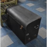 A Vintage Newbury Johnson Ltd Travelling Trunk with Domed Top having Fall Front, 76cms WIde