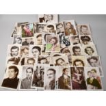 A Large Collection of Photographs and Postcards of Film Stars and TV Stars