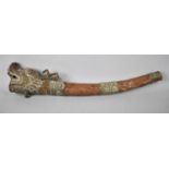 A Vintage Tibetan Copper and Brass Temple Horn, 43cms Long