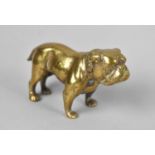 A Heavy Brass Study of a Bulldog, 8.5cms Long