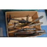 A Collection of Various Vintage Wooden Handled and Other Tools to comprise Standard Etc