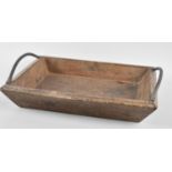 A Far Eastern two Handled Rectangular Tray, 34cms by 25cms