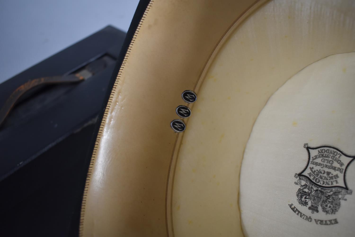 An Edwardian Black Top Hat by Lincoln Bennett in Original Fitted Carrying Case, Interior Measurement - Image 6 of 9