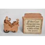 A Boxed Miniature Curio of Car in Cardboard Box Having Paper Top Inscribed "If The Car Does Not