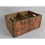 A Vintage 24 Bottle Crate For Mackie & Gladstone, Birmingham, 52cms Long