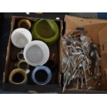 Two Boxes of Various Sundries to comprise Jugs, Cutlery Etc