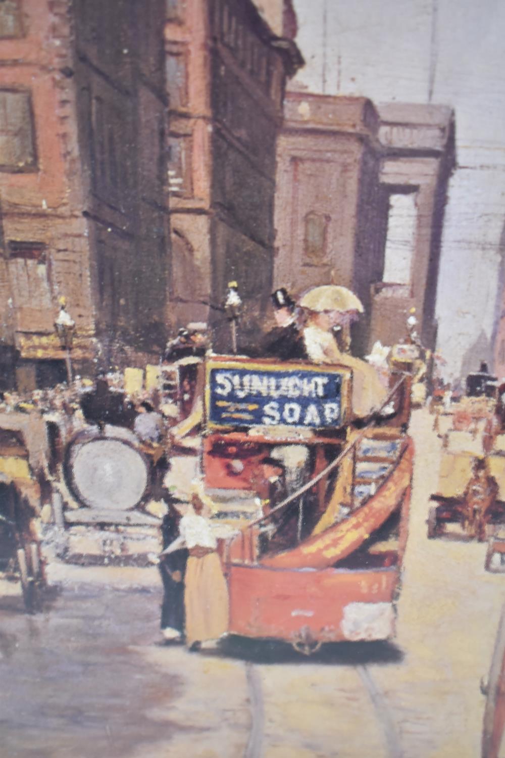 A Modern Gilt Framed Trevor Prescott Print, "Water Street, Liverpool 1892", 42x58cm - Image 2 of 2