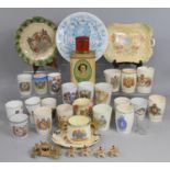 A Collection of Various Early/Mid 20th Century Commemorative Wares to comprise Beakers, Enamelled